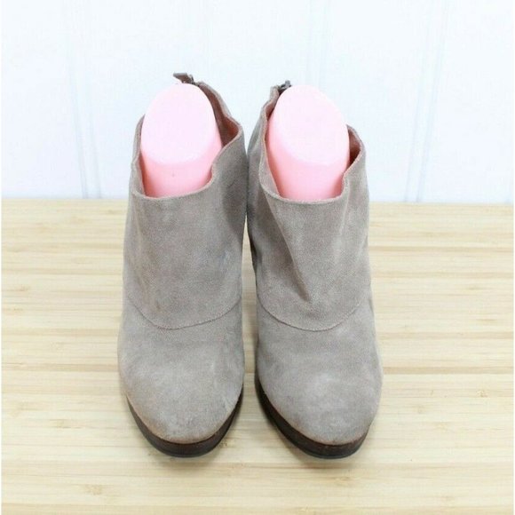Cole Haan Darcy Bootie II Taupe Greige Suede Platform Boots Size 9.5 B - Picture 5 of 9